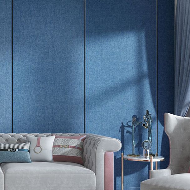 Lisslune | Contemporary Style Wall Panel Linen Living Space Peel and Stick Wall Covering