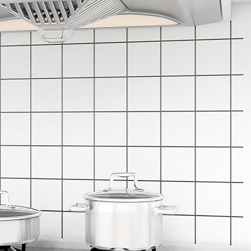 Lisslune | Modern Tile Peel & Stick PVC Grid Pattern Self-Adhesive Wallpaper