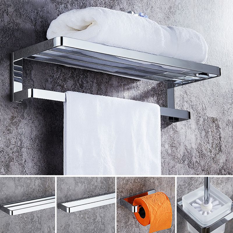 Lisslune | Polished Chrome Bathroom Accessory Set Modern Brass Bathroom Accessory Kit