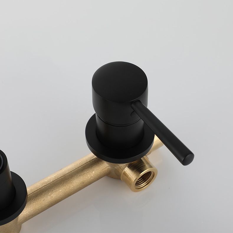 Lisslune | Industrial Wall-Mounted Bathroom Faucet 2-Hole Swivel Spout Basin Faucet