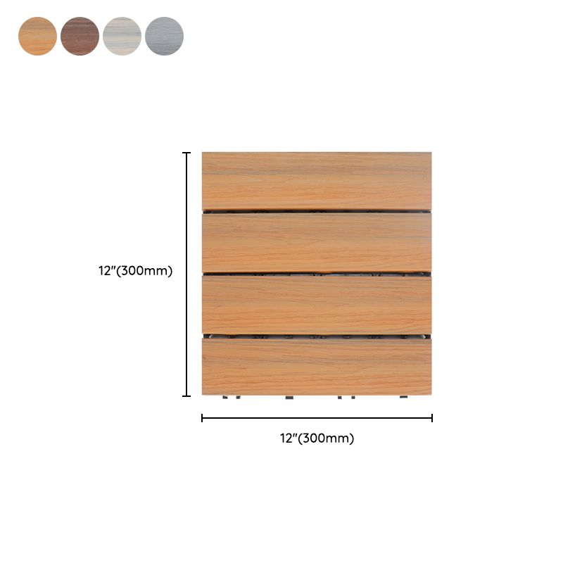 Lisslune | Deck Plank Loose Lay Wood Floor Tiles Garden Outdoor Flooring