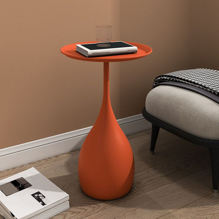 Lisslune | Beef Metal Table with Base Medieval Side Table in Modern Style
