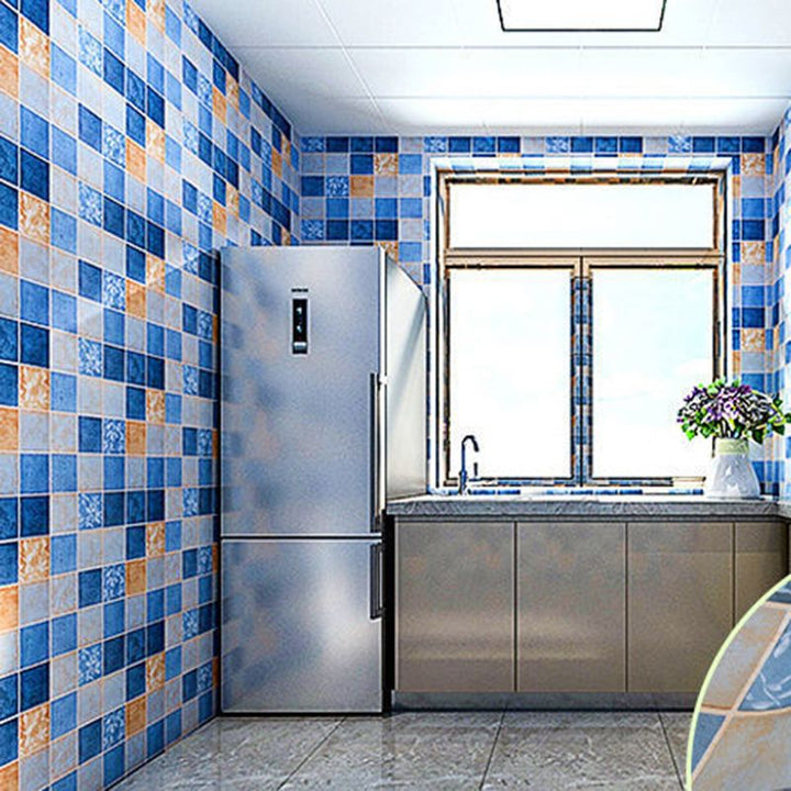 Lisslune | Kitchen wall tile Peel and Stick Wallpaper waterproof anti-oil Wallpaper