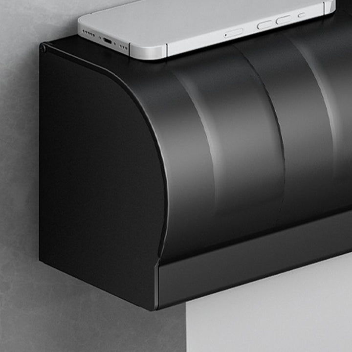 Lisslune | Classic Bathroom Accessories Set in Aluminum Black Finish Bathrobe Hook / Towel Bar
