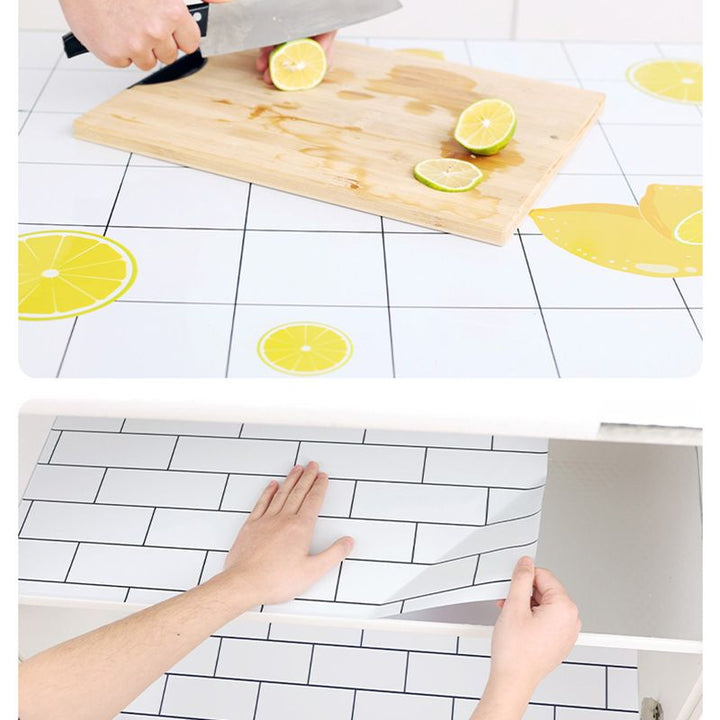 Lisslune | Single panel wallpaper Contemporary kitchen peel and stick splashback