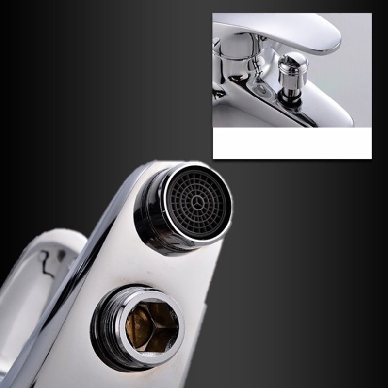 Lisslune | Modern Silver Bathtub Spout Single-Hole and Two-Hole Installation Faucet