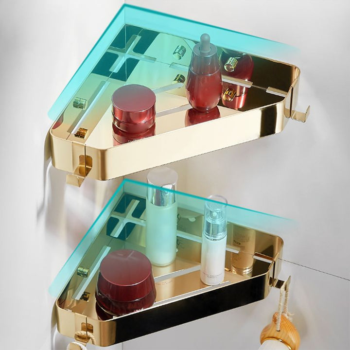 Lisslune | Modern 3-piece bathroom accessory set made of stainless steel, bathroom shelf
