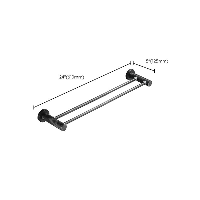 Lisslune | Metal and Marble Bathroom Accessories as a Single Item or as a Set in Black