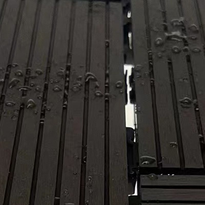 Lisslune | Wire brushed wooden floor tiles Click-Lock engineered wood for patio garden