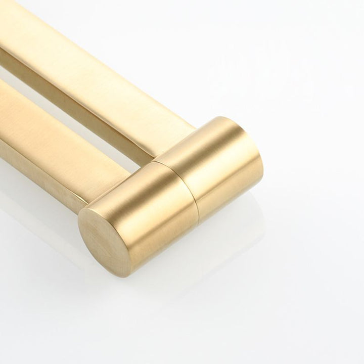 Lisslune | 1-handle brushed nickel widespread faucet 1 hole wall-mounted bathroom faucet with brass
