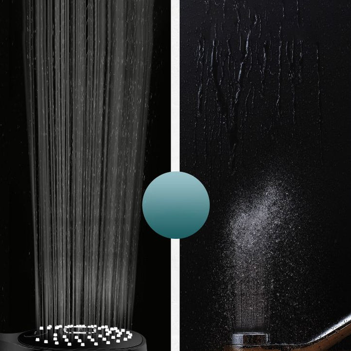 Lisslune | Contemporary Handheld Supercharged Shower Head Square Metal Spray Head