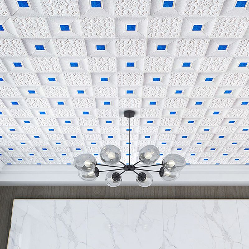 Lisslune | Wall Ceiling Glam Peel and Stick Waterproof Synthetic Brick Living Room Wall Panel (10-Pack)