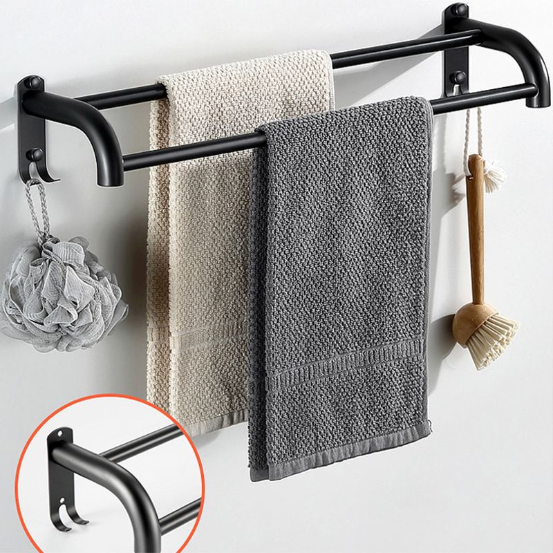 Lisslune | Modern Bathroom Accessories Black Paper Holder Bathroom Shelf Bathroom Accessory Set