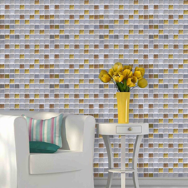 Lisslune | Peel and Stick Tile Mosaic Stain-resistant square Peel and Stick tile for the kitchen