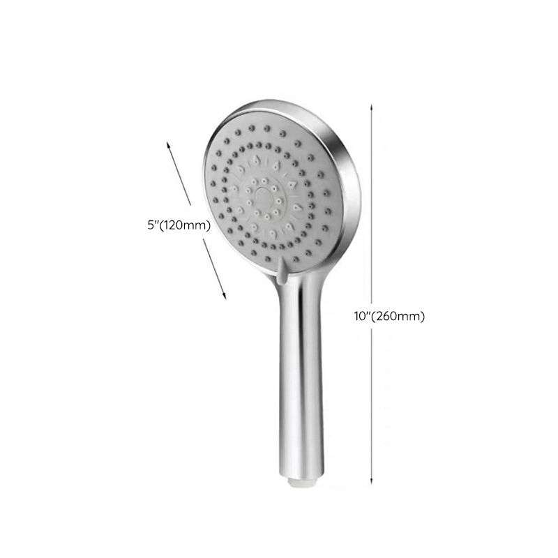 Lisslune | Modern Adjustable Handheld Showerhead Chrome Round Handheld Showerhead