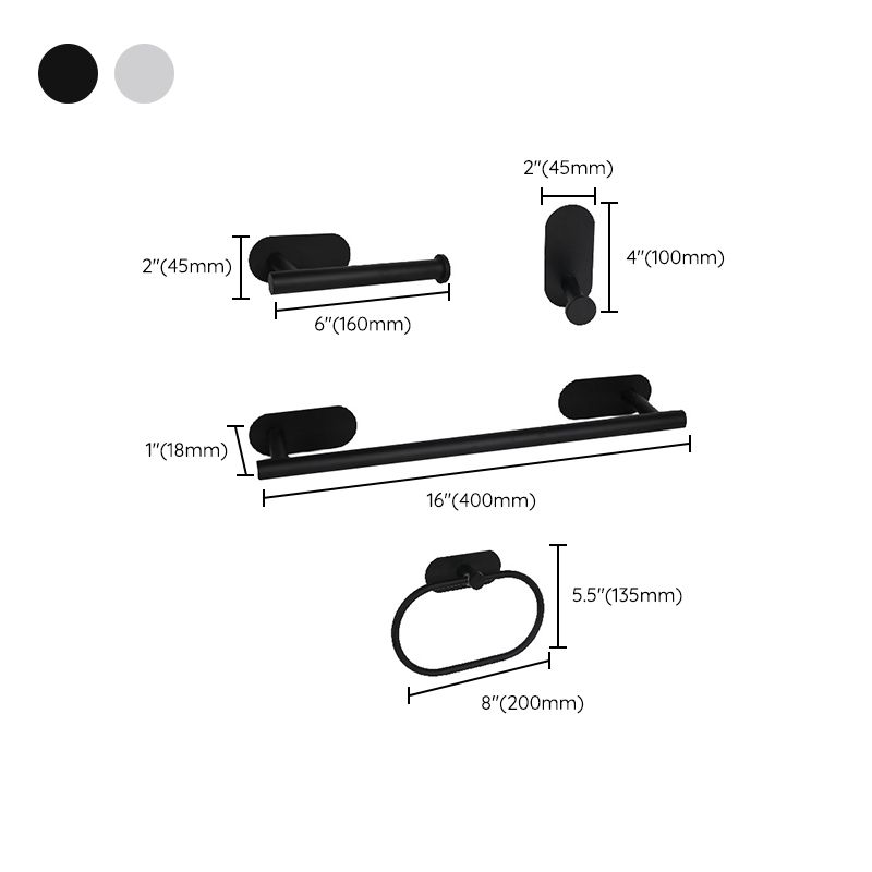 Lisslune | Stainless Steel Bath Set Modern Style Simple Bathroom Accessory Set