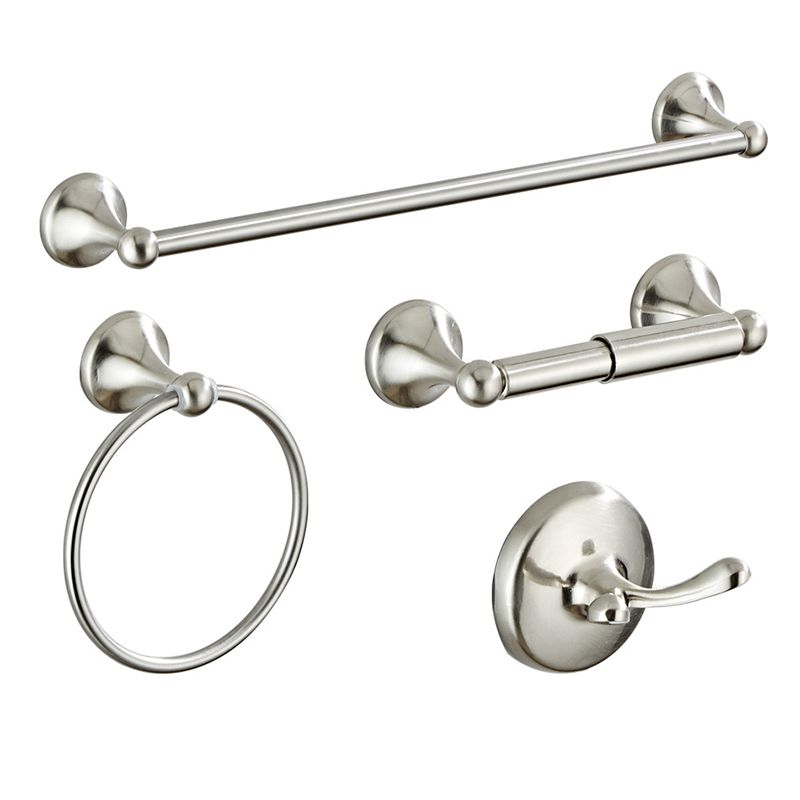 Lisslune | Metal Bathroom Set Traditional Style Nickel Bathroom Accessories Set