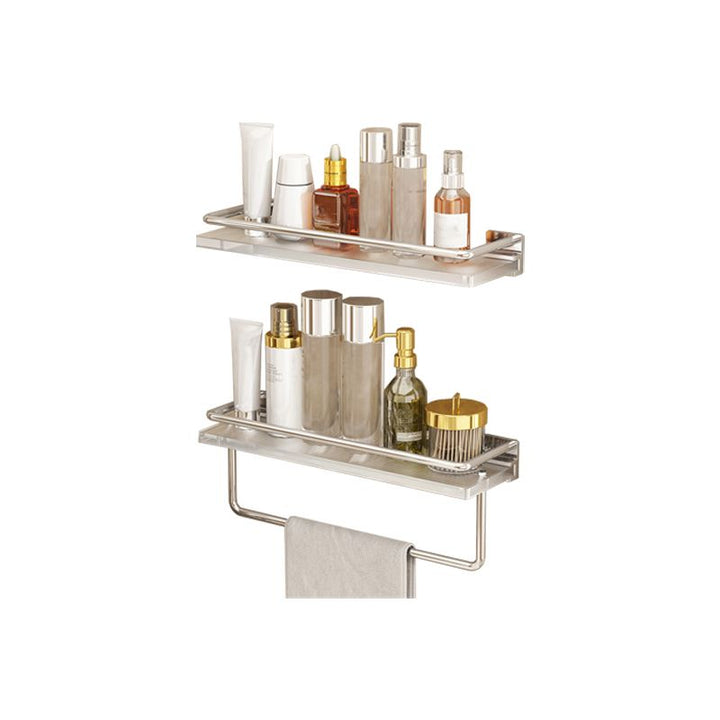 Lisslune | Modern Silver/Gold Bathroom Hardware Set Bathroom Shelf Bathroom Set