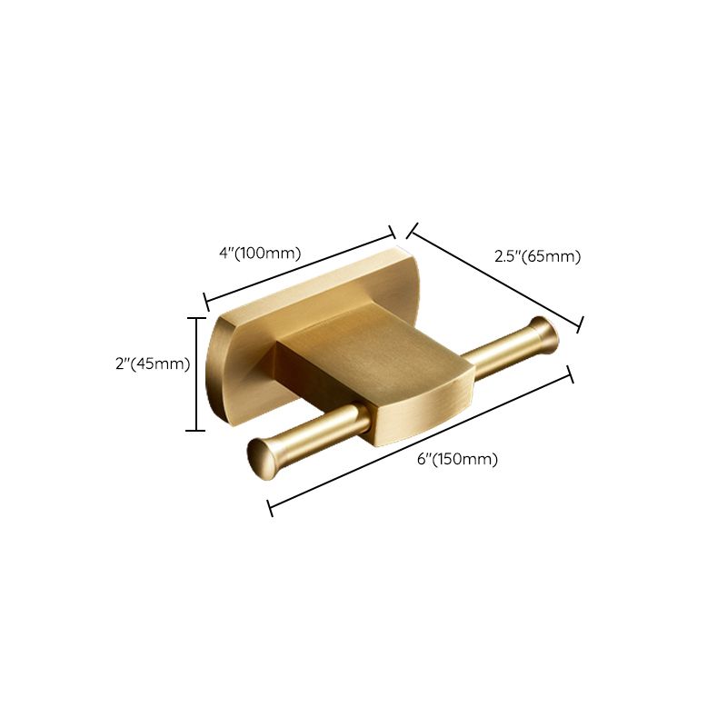 Lisslune | Traditional Golden Bath Accessories Set Brass Bathroom Accessories Kit