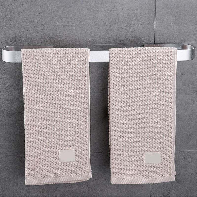 Lisslune | Contemporary 2-piece Bathroom Accessory Set Aluminum Stainless Steel Towel Bar