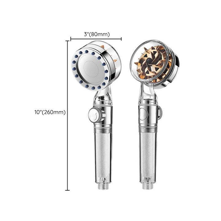 Lisslune | Contemporary Handheld Supercharged Showerhead Round Turbo Spray Head