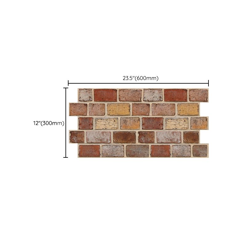 Lisslune | Artificial Brick Panel Wall Farmhouse Style Simple Living Room Wall Panel (5-Pack)