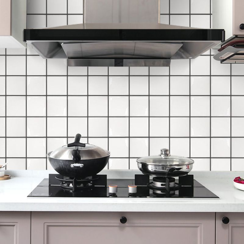 Lisslune | Plastic Peel and Stick Wall Tiles 3D Square Peel and Stick Backing