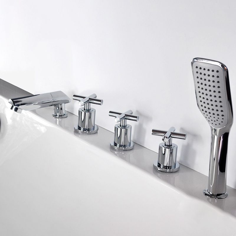 Lisslune | Contemporary Style Bathroom Faucet Metal Deck Mounted Bathroom Faucet