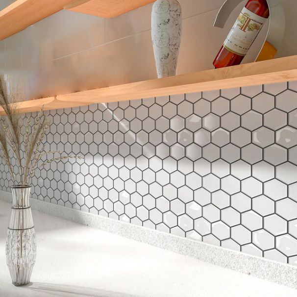 Lisslune | Square Peel and Stick Back Wall Modern Plastic Peel and Stick Back Wall