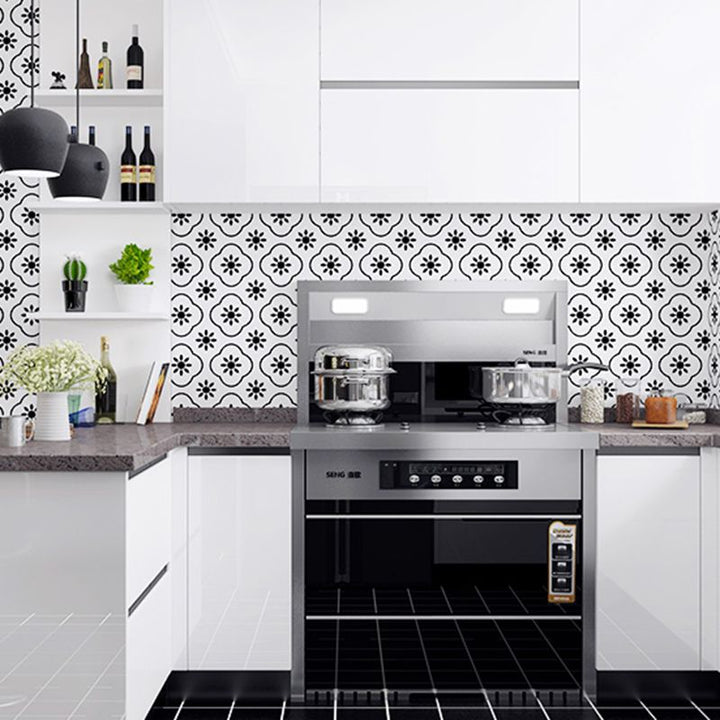 Lisslune | Individual Tile Peel and Stick Backsplash Contemporary Kitchen Paper