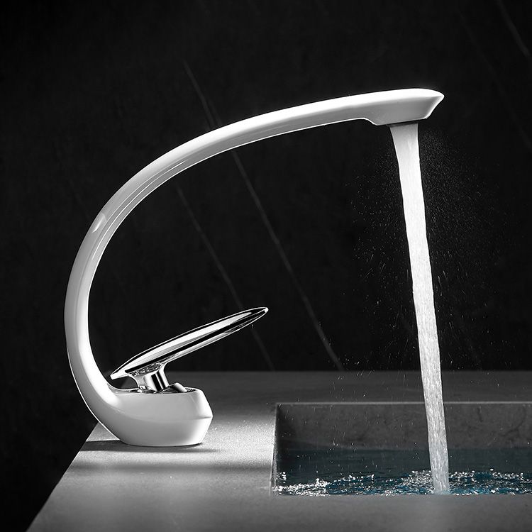 Lisslune | Unique bathroom waterfall faucet brass sink tap