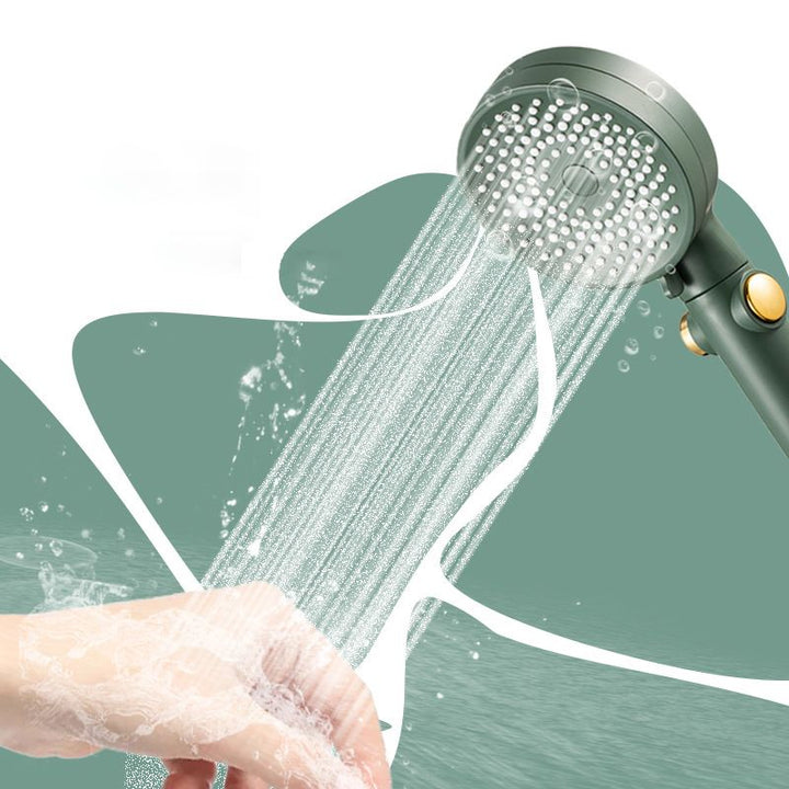 Lisslune | Contemporary Round Shower Head Combo Handheld Shower Head 9.8 Inch H Spray Head