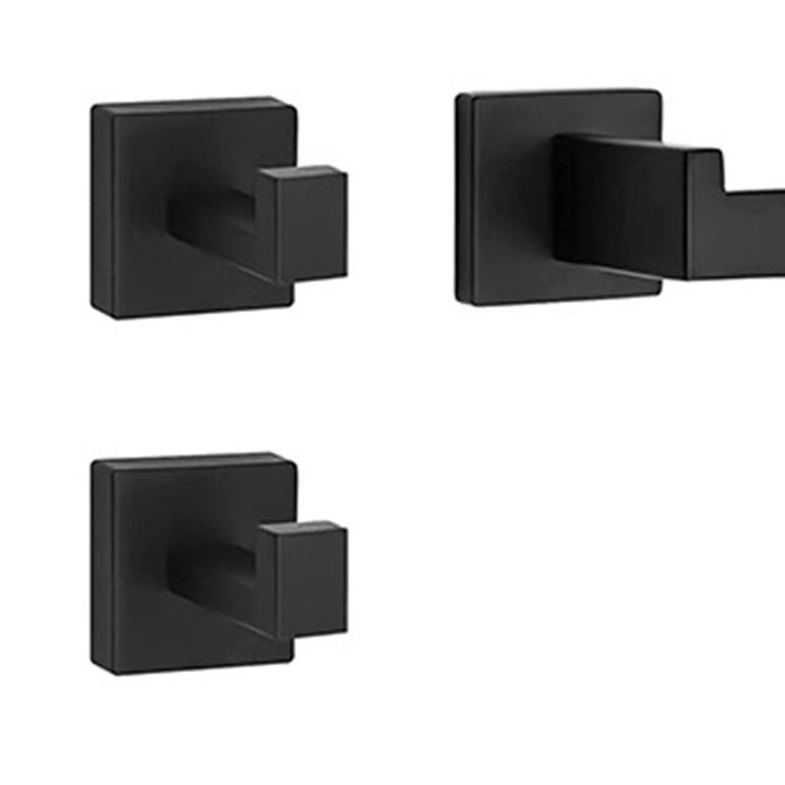 Lisslune | 7-piece bathroom accessory set made of stainless steel with paper holder/robe hook/towel ring bar
