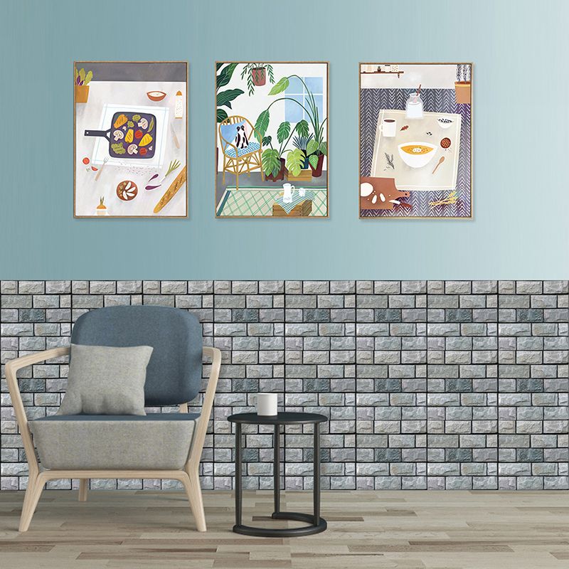 Lisslune | Plastic Peel & Stick Subway Tile 3D Subway Tile with Anti-Slip Surface