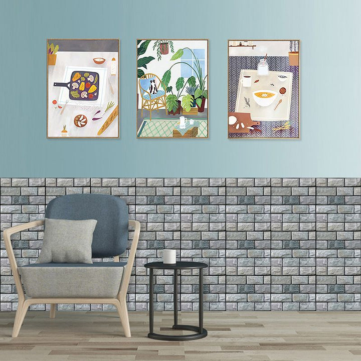 Lisslune | Plastic Peel & Stick Subway Tile 3D Subway Tile with Anti-Slip Surface