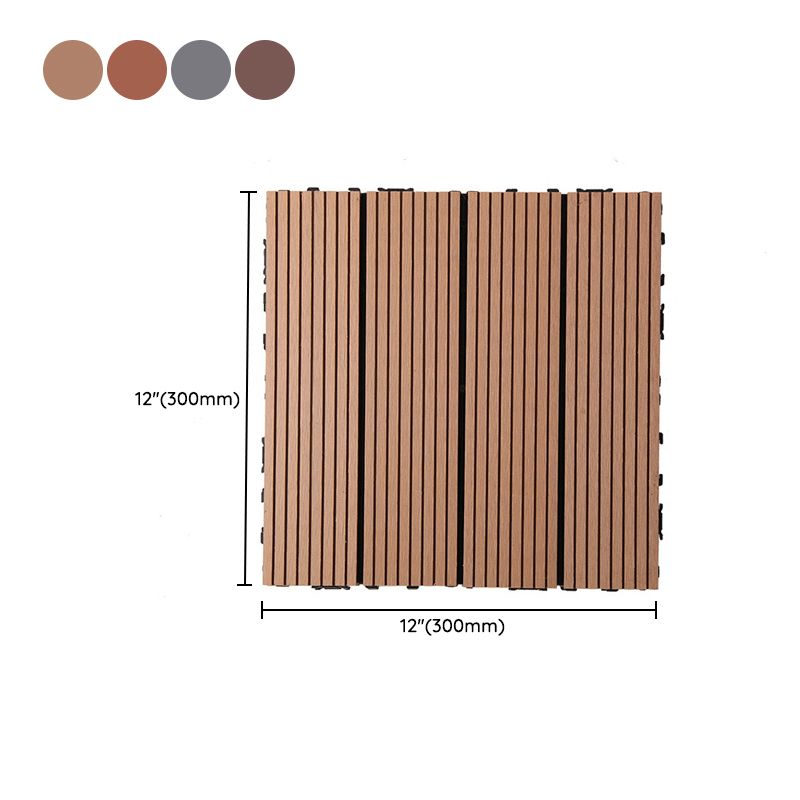 Lisslune | Rectangular constructed tiles water-resistant parquet flooring for balcony