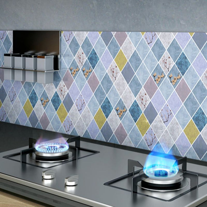 Lisslune | Peel and Stick Wall Tile Plastic Square Mosaic Waterproof Peel and Stick Wall Tile