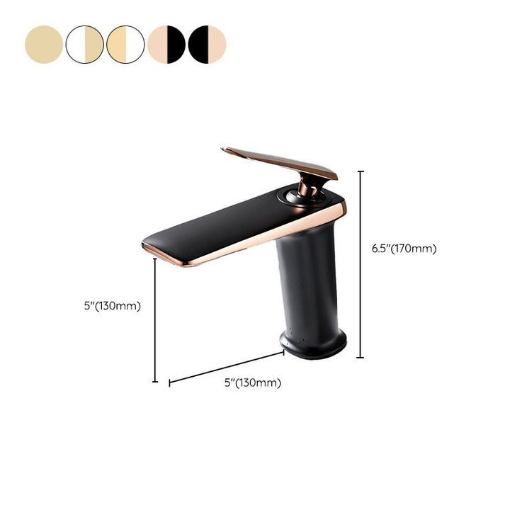 Lisslune | Single Hole Bathroom Faucet 6.69" H Modern Luxury Sink Faucet