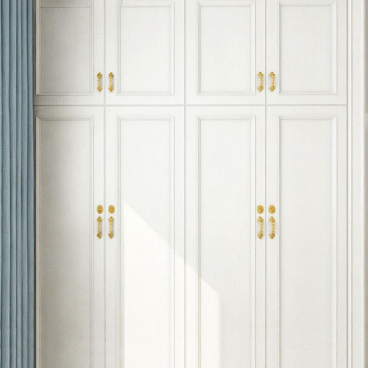 Lisslune | Modern Pearl Wainscoting PVC Wood Grain Wall Access Panel Peel and Stick Wall Tile