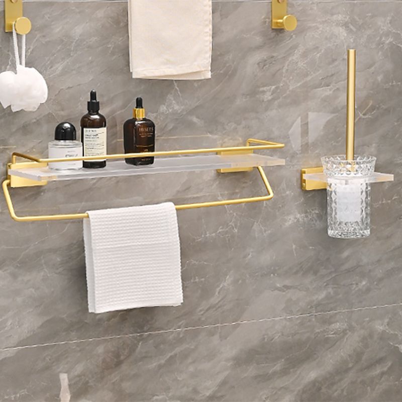 Lisslune | Metal and acrylic bathroom accessories as a single piece or in a set in gold