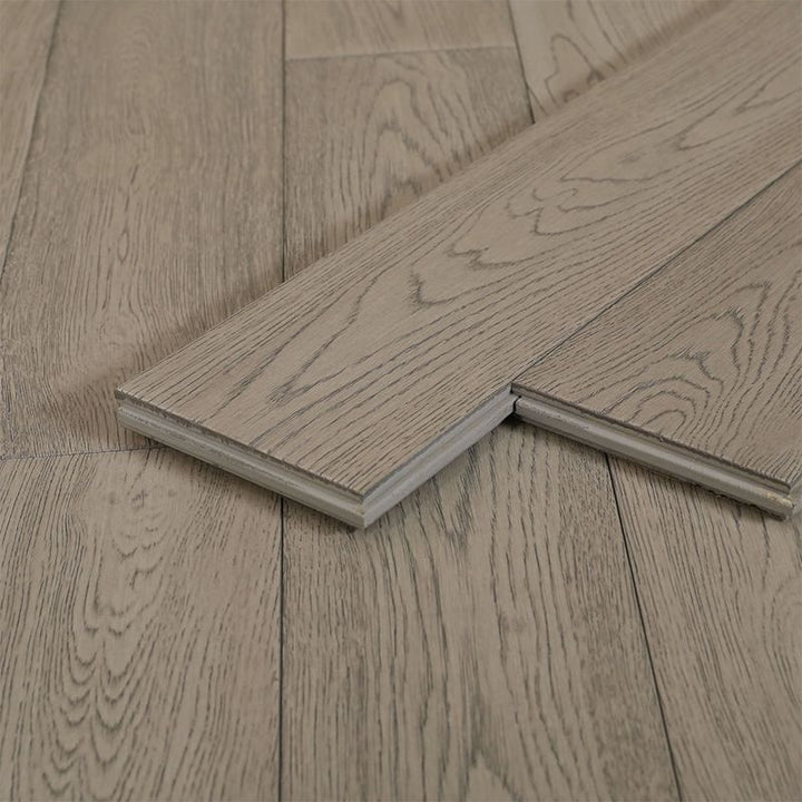 Lisslune | Tradition Wood Tile Wire Brushed Rectangle Oak Wood for Living Room