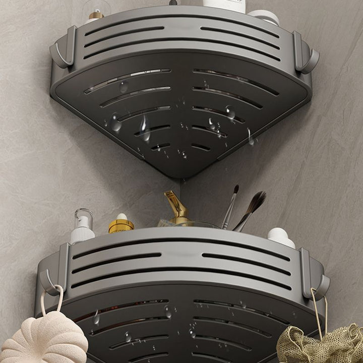 Lisslune | 3-piece bathroom accessory set Contemporary aluminum bathroom shelf