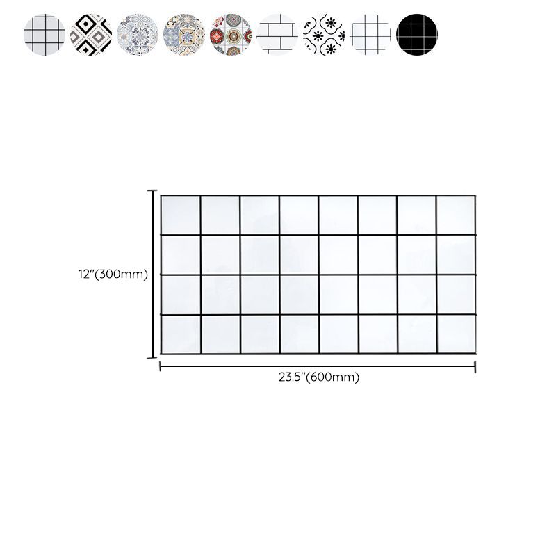 Lisslune | Square Mosaic Tile Peel and Stick Tile for Kitchen and Bathroom