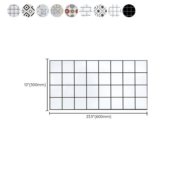 Lisslune | Square Mosaic Tile Peel and Stick Tile for Kitchen and Bathroom