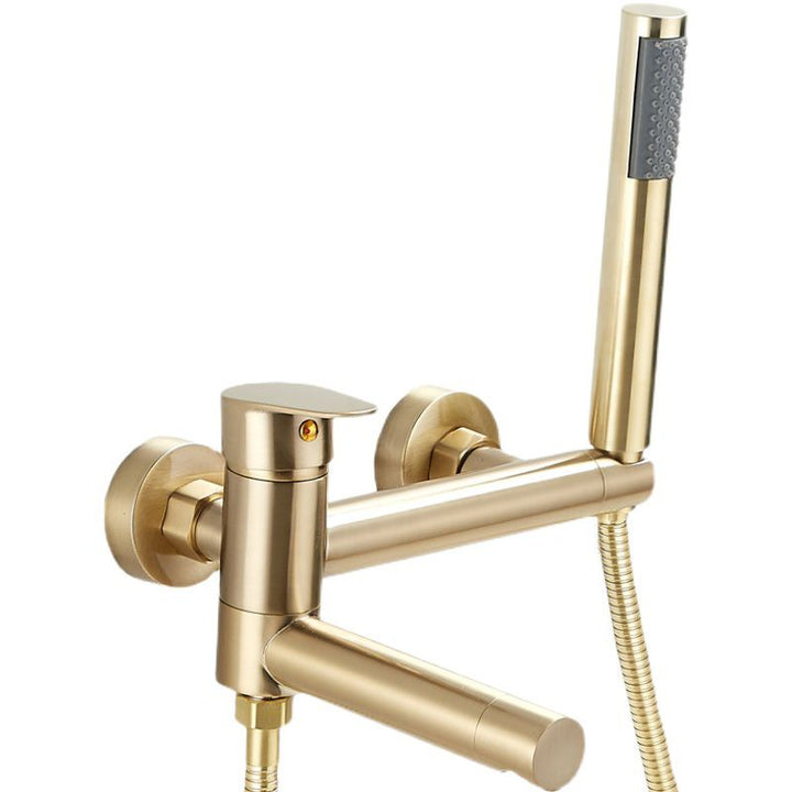 Lisslune | Contemporary Wall Mounted Bathtub Filler Single Handle Metal Faucet