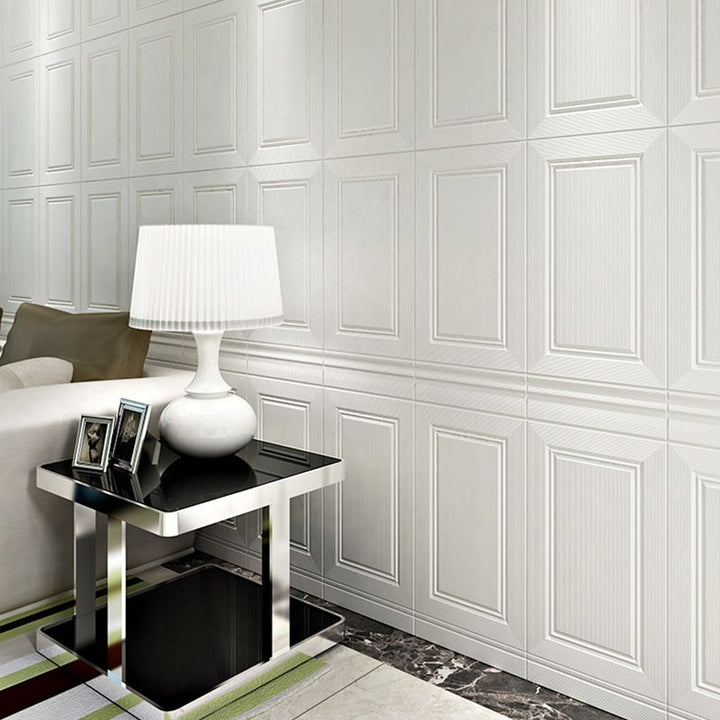 Lisslune | Modern Style Interior Wall Cladding Peel and Stick Geometric Texture Wall Cladding