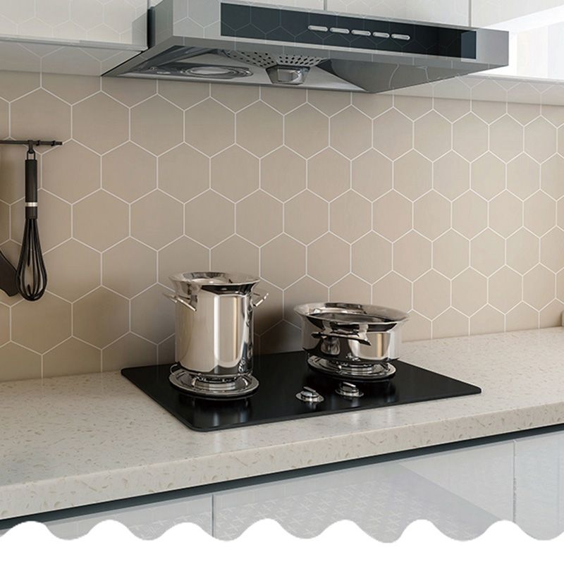 Lisslune | Hexagonal Peel-and-Stick Tiles Mosaic Tile Peel-and-Stick Backsplash