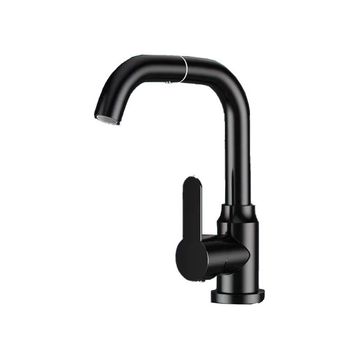 Lisslune | Modern sink faucet bathroom faucet brass lever swivel spout sink faucet