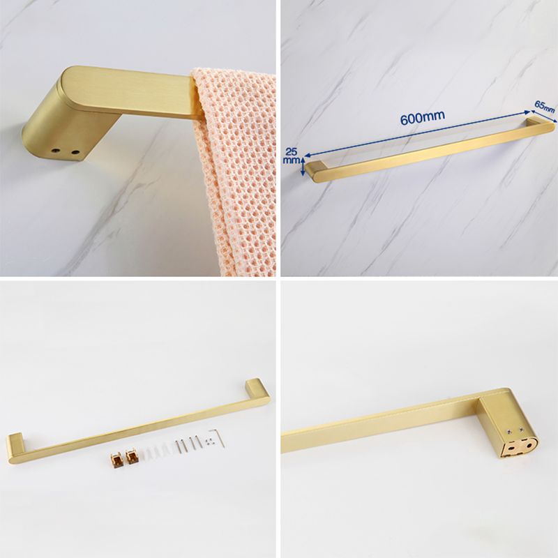 Lisslune | Modern Bathroom Hardware Set Gold Towel Bar Bath Hardware Set