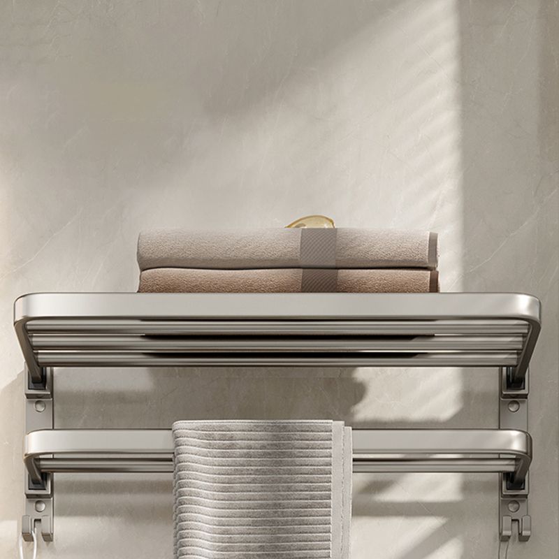 Lisslune | Modern Stainless Steel Bathroom Shelf Bathroom Accessories Set Towel Holder Bathroom Set